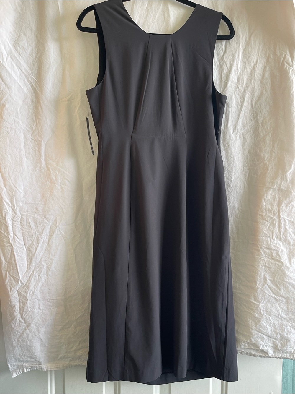 NIC+ZOE Sleeveless Midi Shift Dress in Black Charcoal Stretch Size M NWT - Picture 8 of 12